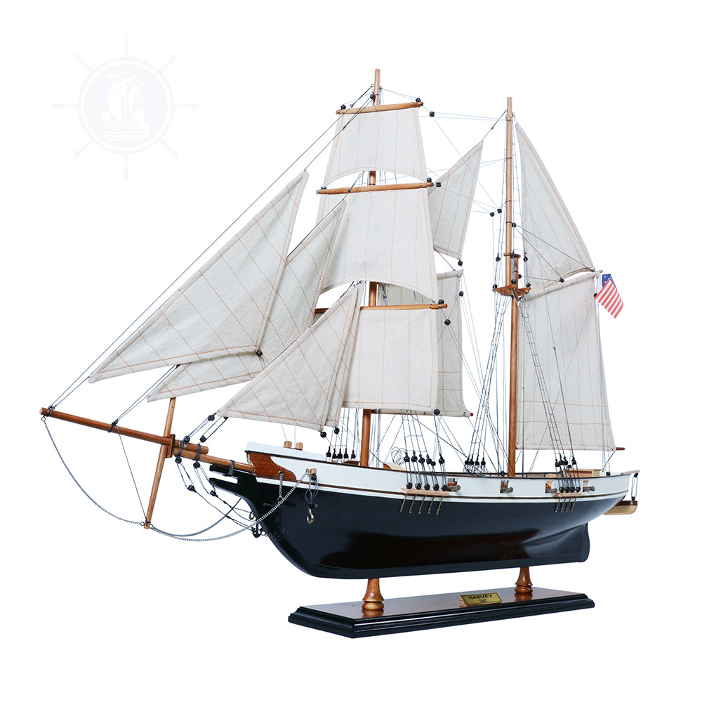 Harvey Painted Ship Model Captain Line