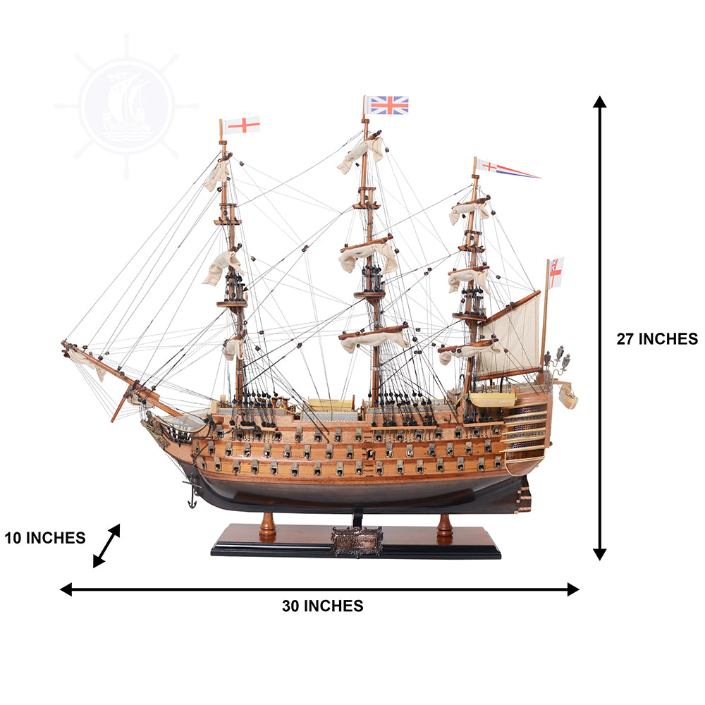 HMS VICTORY MODEL SHIP MID SIZE | Museum-quality | Fully Assembled Wooden Ship Models