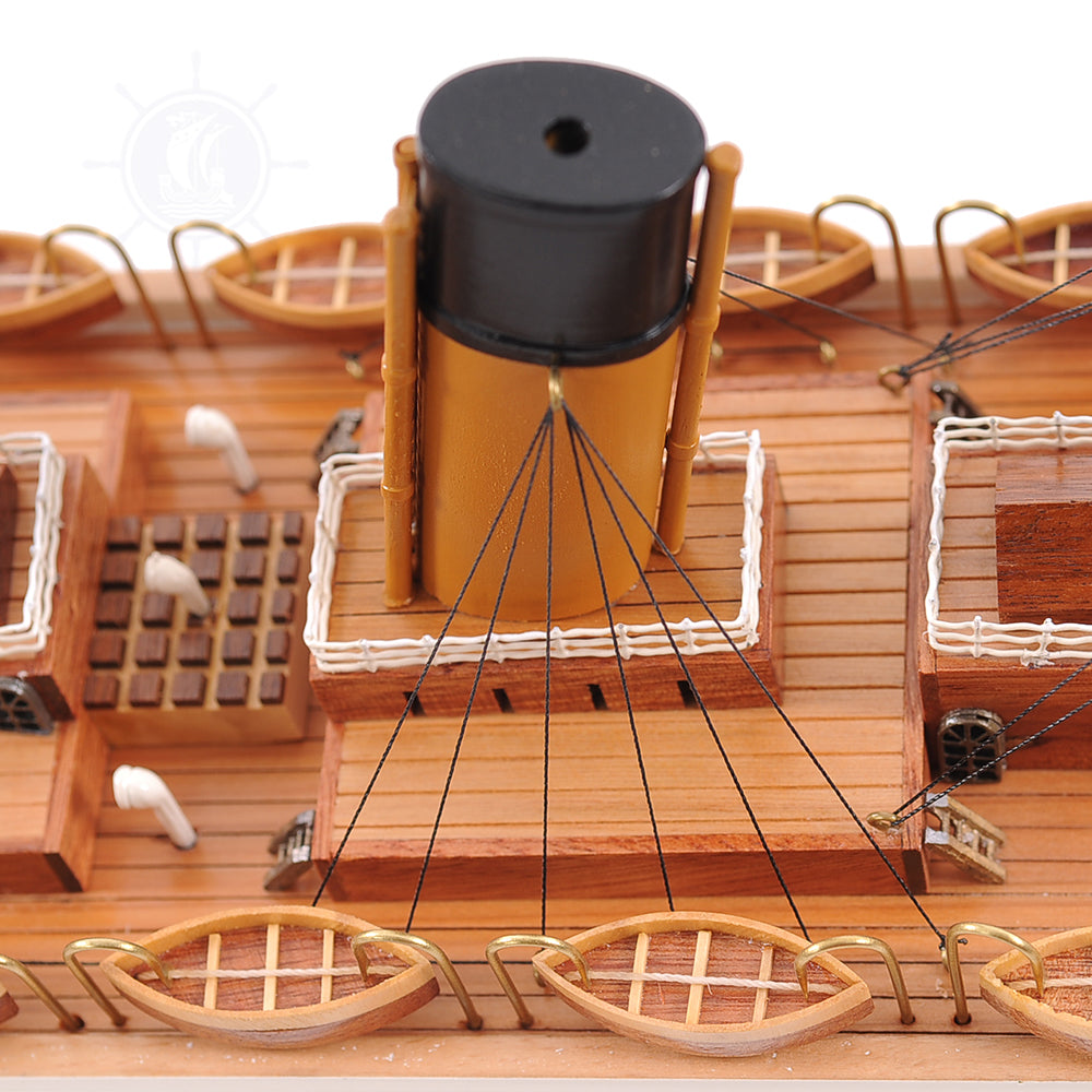 TITANIC CRUISE SHIP MODEL PAINTED LARGE | Museum-quality Cruiser| Fully Assembled Wooden Model Ship