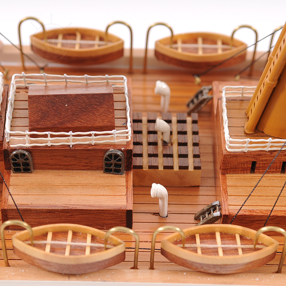 TITANIC CRUISE SHIP MODEL PAINTED LARGE | Museum-quality Cruiser| Fully Assembled Wooden Model Ship