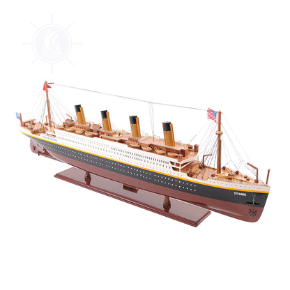TITANIC CRUISE SHIP MODEL PAINTED LARGE | Museum-quality Cruiser| Fully Assembled Wooden Model Ship
