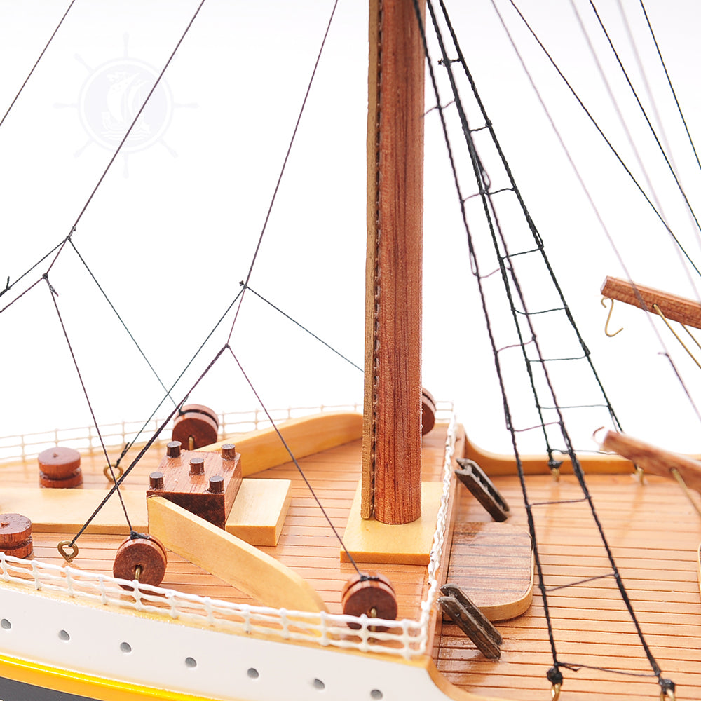 TITANIC CRUISE SHIP MODEL PAINTED LARGE | Museum-quality Cruiser| Fully Assembled Wooden Model Ship