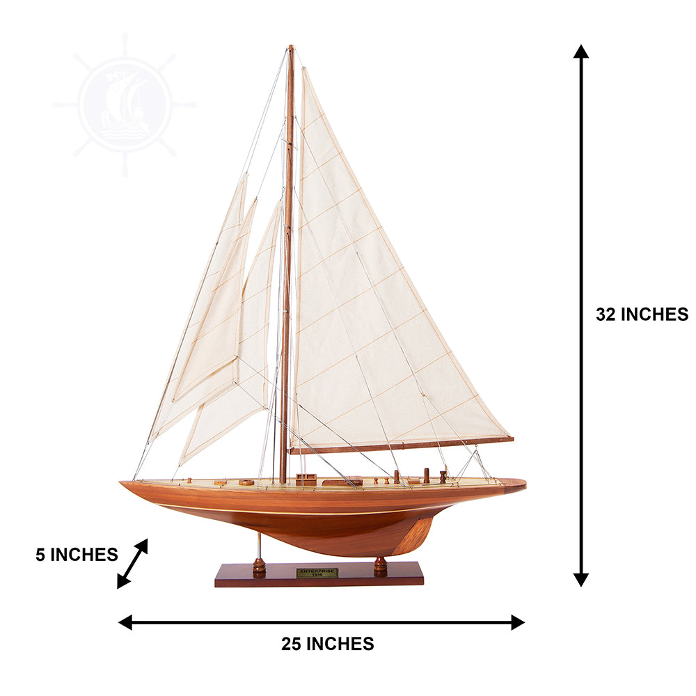 Enterprises Sm Sailboat Model America Cup