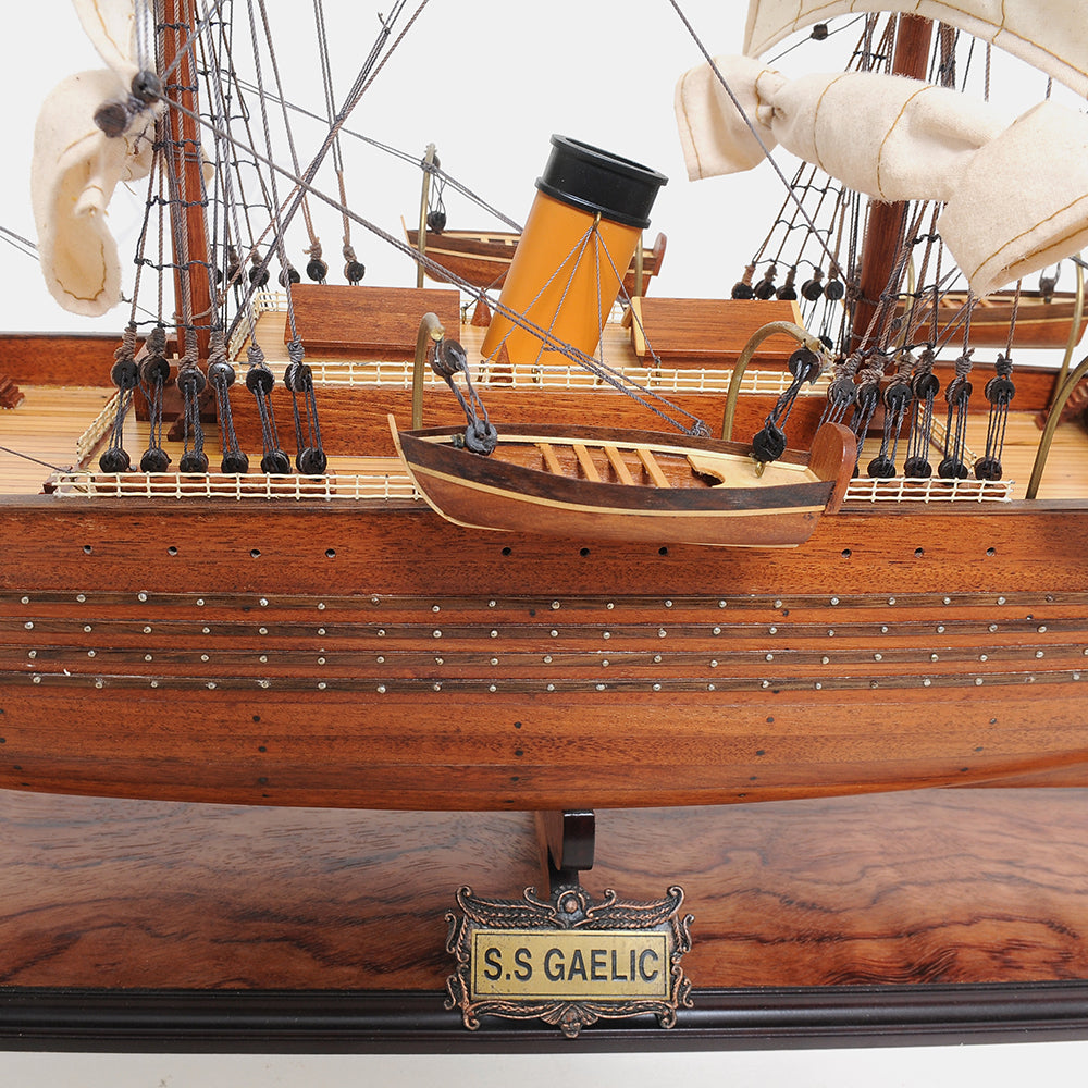 S.S GAELIC MODEL SHIP L80 | Museum-quality | Fully Assembled Wooden Ship Models