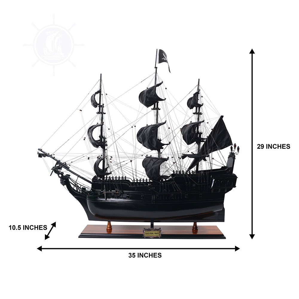 Black Pearl Pirate Ship Large Admiral Line