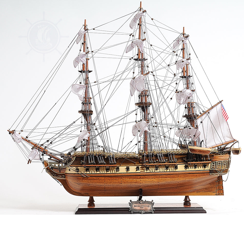 USS Constitution Mid With Display Case Front Open