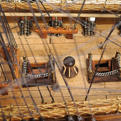 USS Constitution Mid With Display Case Front Open