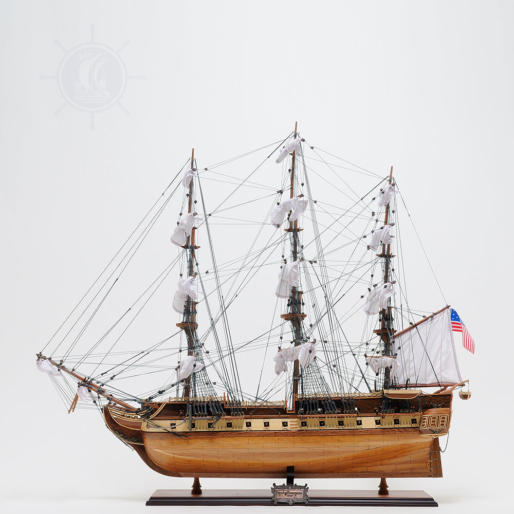 USS Constitution Large With Floor Display Case
