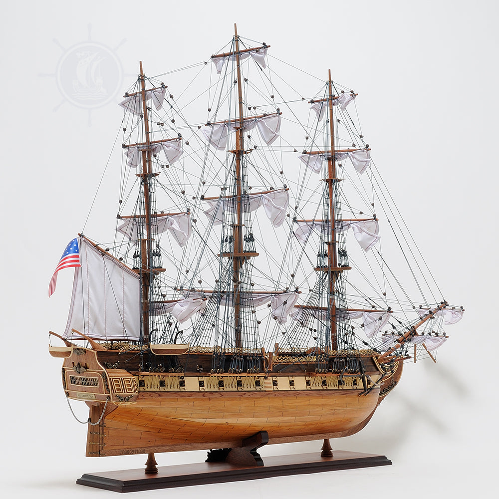 USS Constitution Large With Floor Display Case