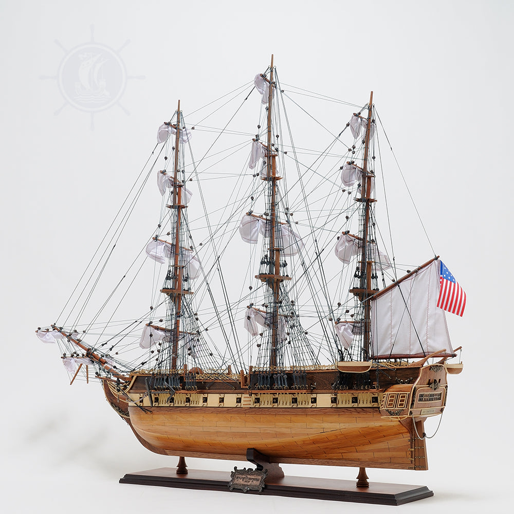 USS Constitution Large With Floor Display Case