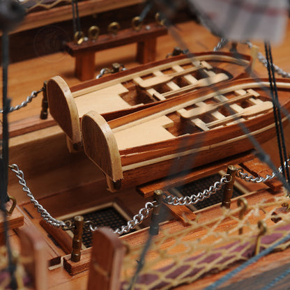 USS Constitution Large With Floor Display Case