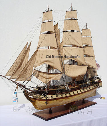 USS Constitution 56L With Display Case No Glass