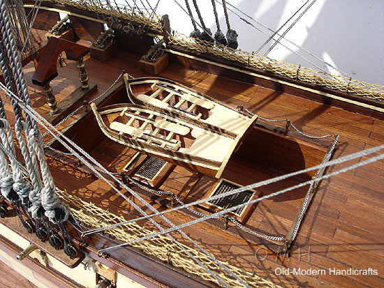 USS Constitution 56L With Display Case No Glass
