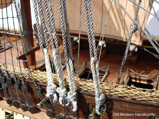 USS Constitution 56L With Display Case No Glass