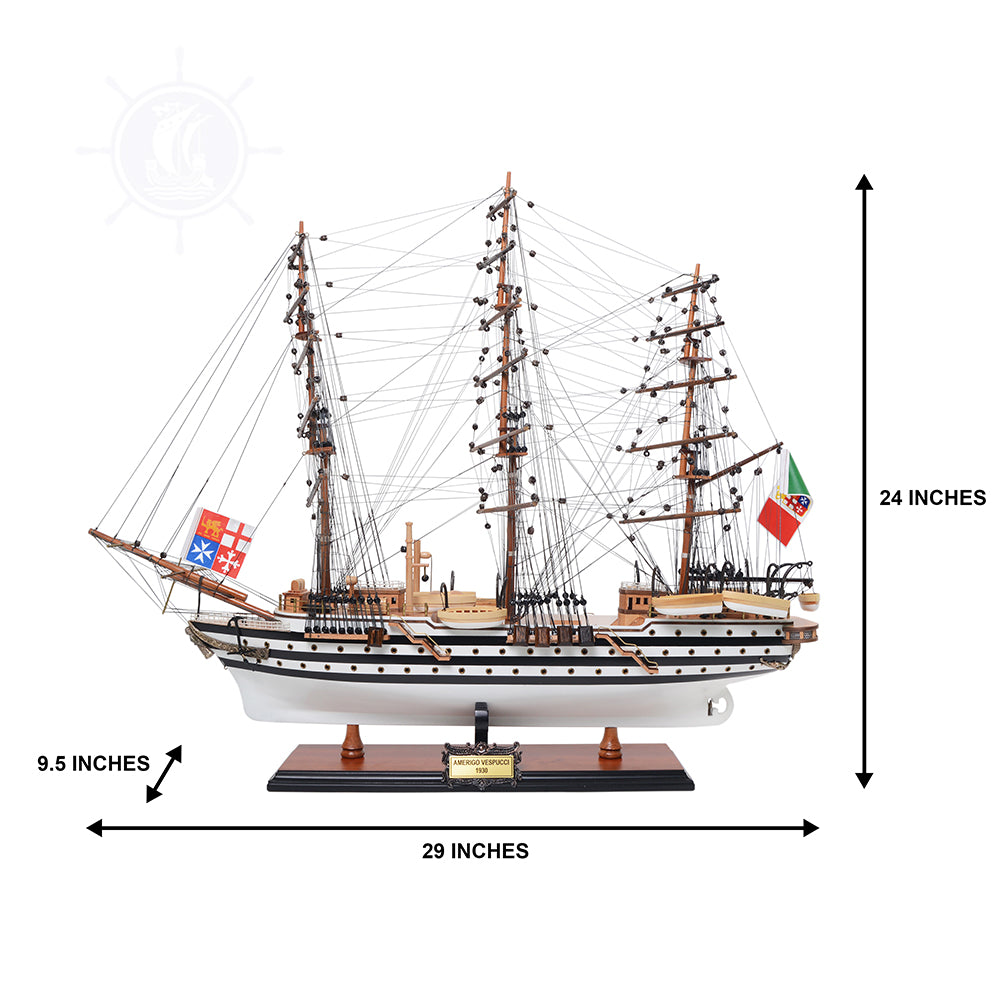 Amerigo Vespucci Painted Medium