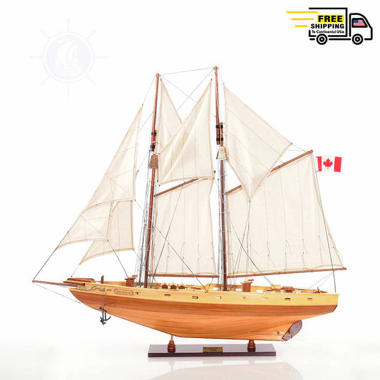 BLUENOSE II FULLY ASSEMBLED 38.5 INCHES | Museum-quality | Fully Assembled Wooden Ship Model